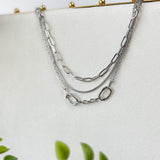 Triple Chain Layer Necklace