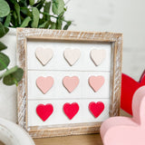 Wood Frame Heart/Clover Sign