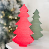 Red Chunky Wooden Tree