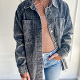 Brown Sheer Polka Dot Mock Neck Top