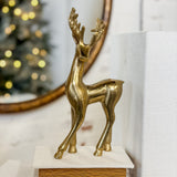 9" Gold Aluminum Reindeer