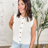 Button Tank Cardigan