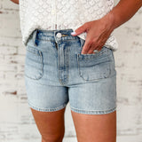 Easy Does It Patch Pocket Shorts