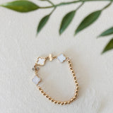 Clover Metallic Stretch Bracelet
