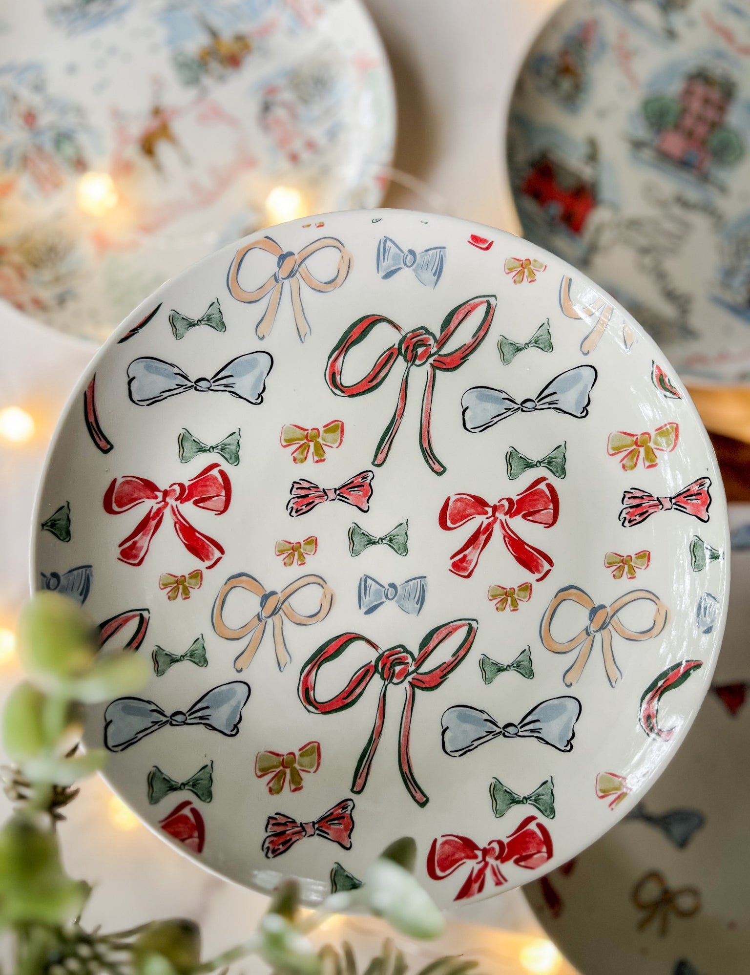 Whimsical Holiday Plates