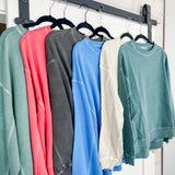 French Terry Enzyme Wash Pullover