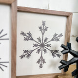 8 x 10" Modern Snowflake