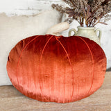 Cinnamon Velvet Pumpkin Pillow