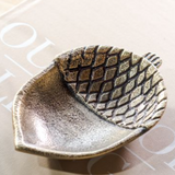 5.5" Brass Acorn Tray