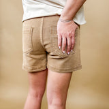 Mid Rise Patch Shorts