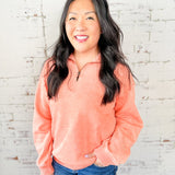 Acid Wash Half-Zip Pullover