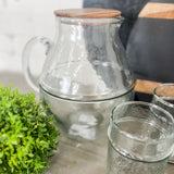 Stripe Glass Pitcher