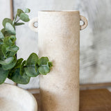 White Wash Ceramic Vase | 5" X 9"