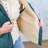 Quilted Fleece Puffer Vest