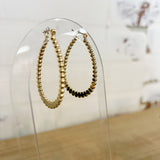 Flat Oval Earring