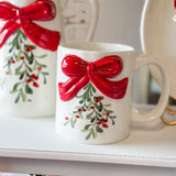 Leaf Berry Bow Mug