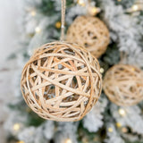 4" Rattan Ornament