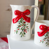 Leaf Berry Bow Pitcher