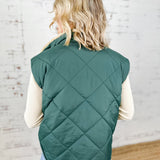 Quilted Fleece Puffer Vest