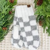 Checkered CC Mittens