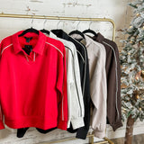 Modal Scuba Double Piping Polo Top