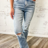 Tummy Control Slim Straight Jeans