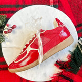The Dalia Cherry Lace Up Fall Sneaker