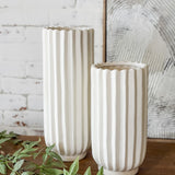 Polyresin Vase | 5.5" x 5.5" x 14"