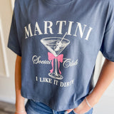 Martini Social Club Cropped Graphic Tee