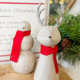 9" Reindeer With Scarf