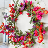 24" Garden Blossom Wreath