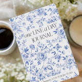Blue Delft One Line A Day Journal
