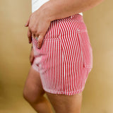 Red Stripe Shorts