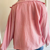 Red Stripe Drawstring Jacket