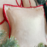 12” Cotton Printed with Contrasting Stitched Edge