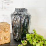 Black Ceramic Vase