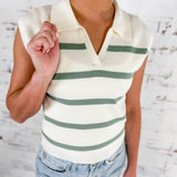 Collared Knit Top
