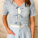 Crochet Tie-Front Top