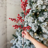 36" Glitter Berry Spray