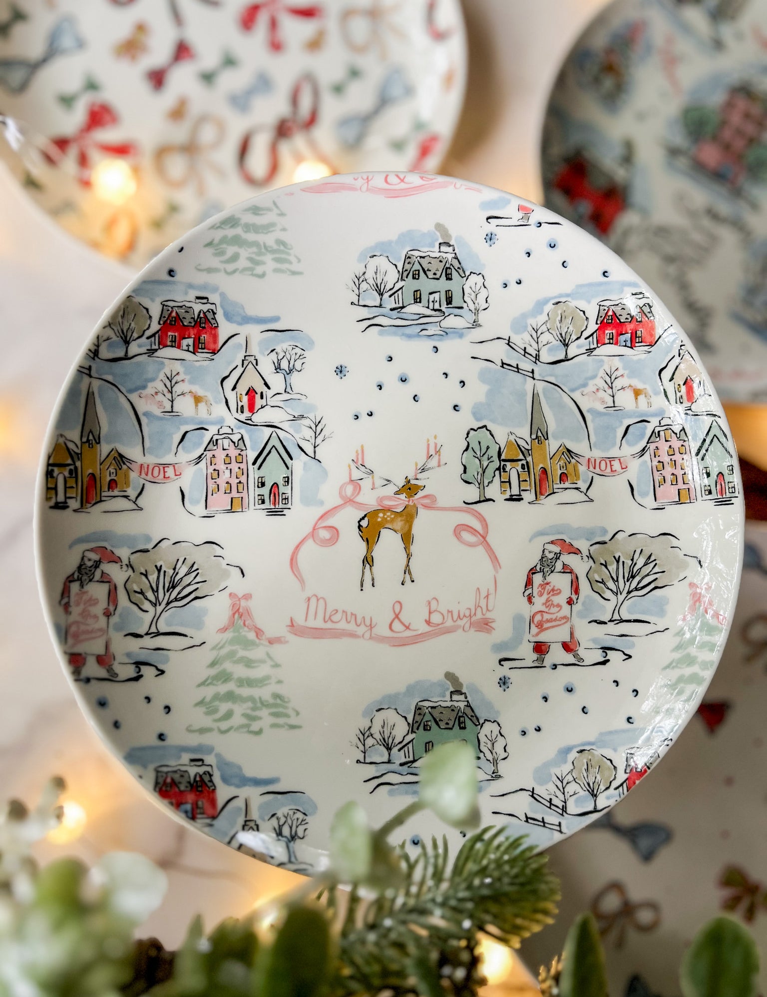 Whimsical Holiday Plates