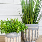 Charcoal Stripe Planter