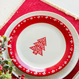 9" Red Dolmite Tree Plate
