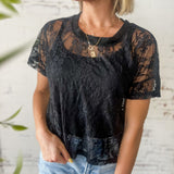 *PREORDER* Lightweight Lace Boxy Tee