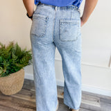 High Rise Drawstring Jeans