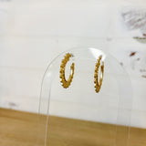 Sunflower Gold Hoop