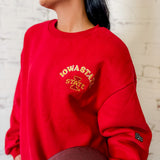 ISU Vintage Arch Sleeve Crewneck