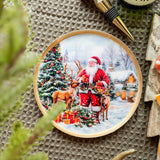 7" Santa Scene Plate