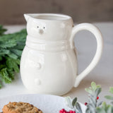7" Ceramic Snowman Pitcher
