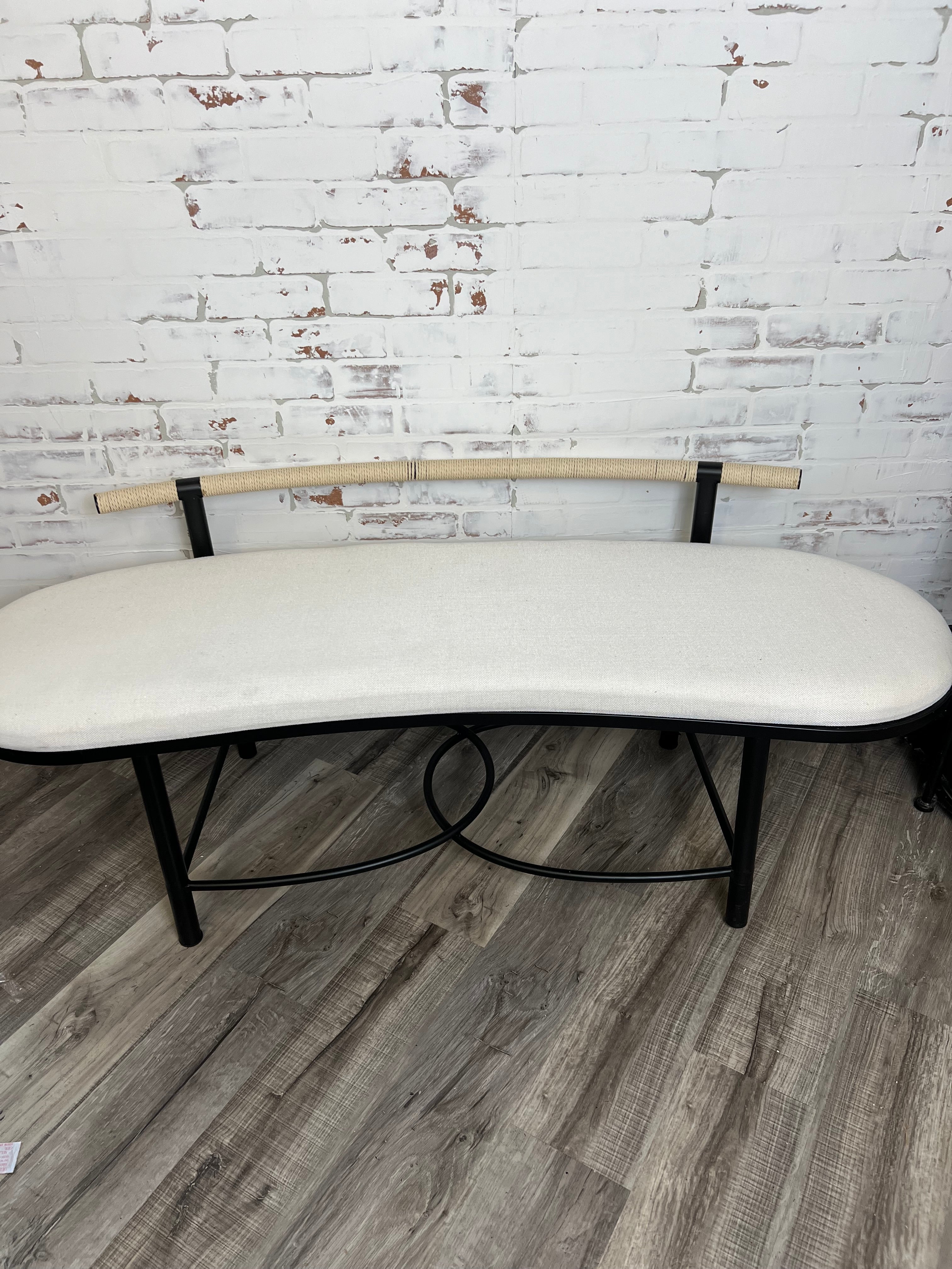 Fabric Rope Rod Bench – Ankeny | Real Deals