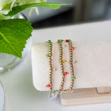 Gold Metallic Stretch Bracelet Set